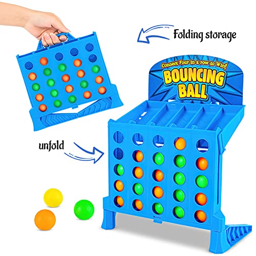 XiXiRan Rückprallspiel, Gesellschaftsspiel, Strategiespiel für Kinder, vierteiliges Spielset, Bounce Ball Party Game, 4-Shot Kinderspiele, interaktive Spiele