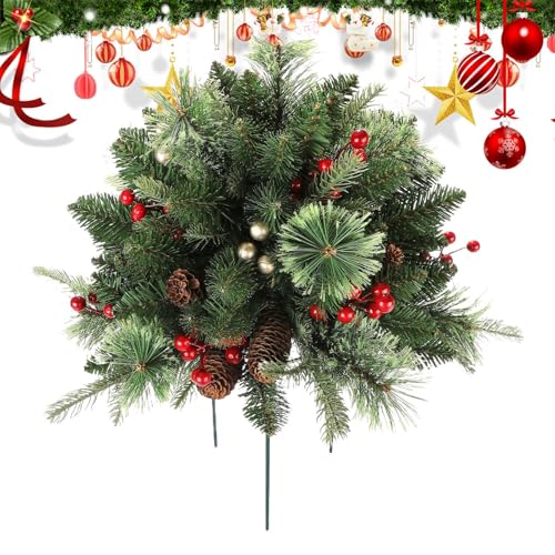 ガーデンステークス - クリスマスアウトドアデコレーション ツリーステーク、クリスマスツリーステーク | アートスパイク デコレーション インサートサイン ポーチ用地面 春 屋外 防水 クリスマスデコレーション