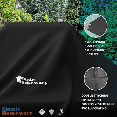 Simple Houseware 72-Inch Waterproof Heavy Duty Gas Bbq Grill Cover, Weather-Resistant Polyester #TOP2