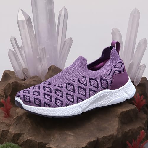 Image of Neeman's Crystal Knit Slip On for Women | Breathable Knit Upper, Cushioned EVA Sole | Lightweight, Flexible Shoes for Everyday Comfort