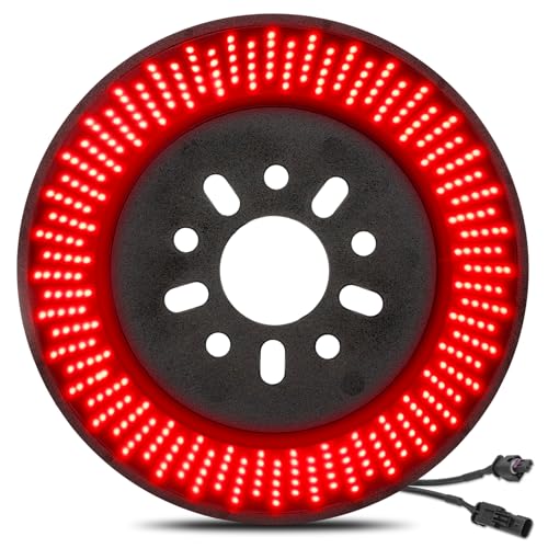 Upgraded Spare Tire Brake Light for Jeep Wrangler JL JLU 3rd Brake Light, 360 LEDs Super Bright Rear Third Brake Light Plug-and-Play Wheel Light fit for Jeep Wrangler 2018 2019 2020 2021 2022