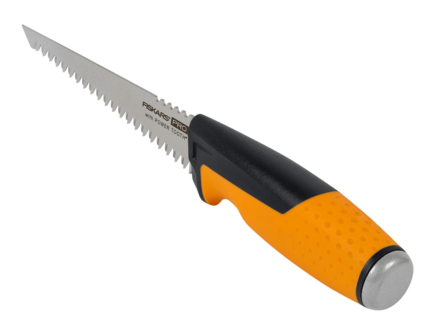Fiskars Pro mała piła do metalu w zestawie kabura, Długość ostrza: 15 cm, 7 TPI, Czarny/pomarańczowy, PowerTooth, 1062935