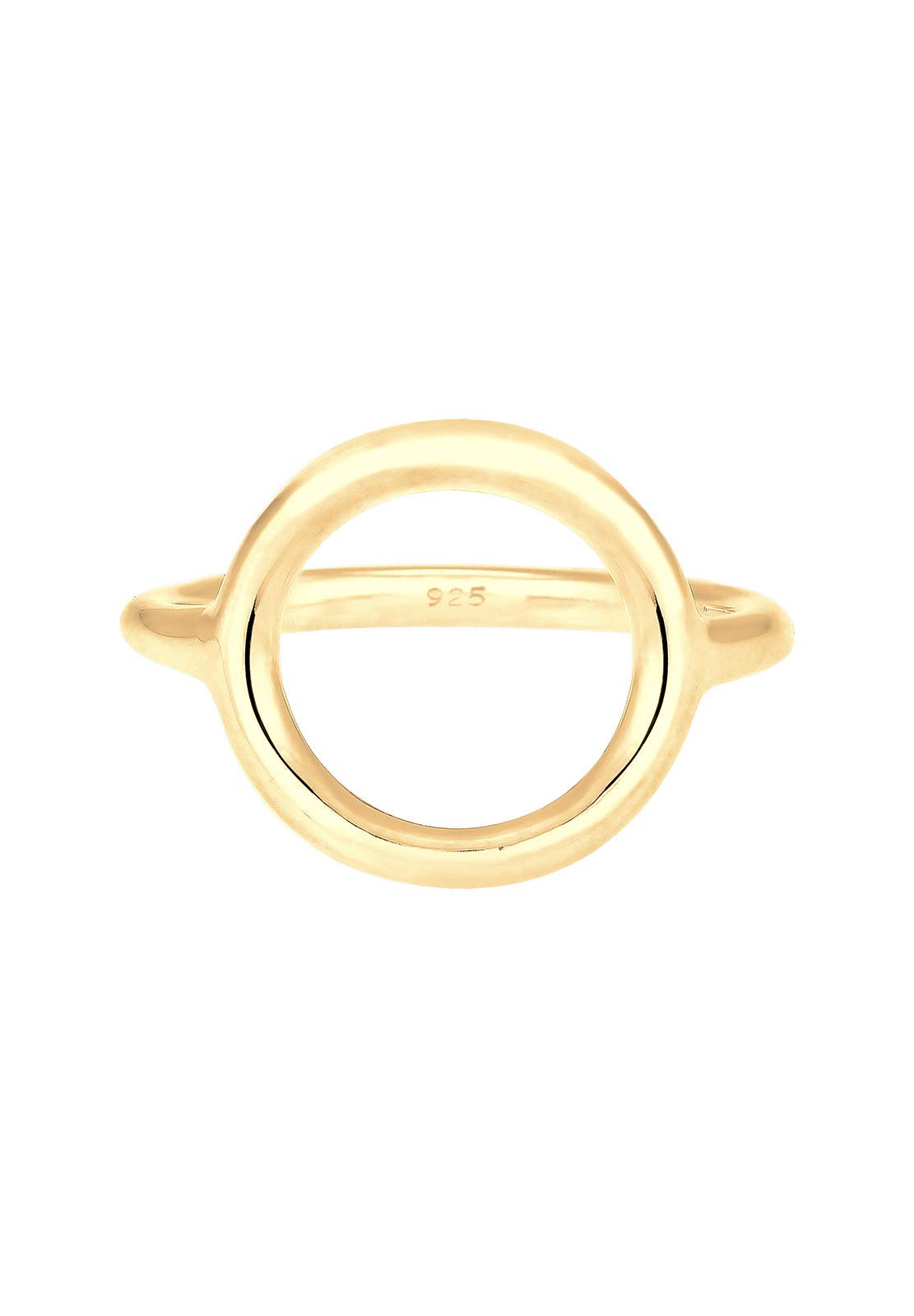 Elli Damen-Stapelring Kreis 925 Silber teilvergoldet - 0602950217