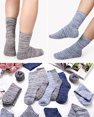 Toulite 20 Pairs Wool Socks Men's Bulk Thick Thermal Warm Winter Warm Camping Hiking Soft Boot Crew Socks for Cold Weather4