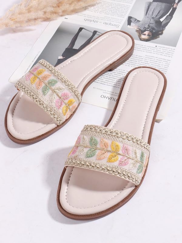 Image of Sukun DV 9004 Women's Lightweight Cushioned Flat Sandals Stylish Adjustable & Slip-Resistant Comfort for Girls & Ladies