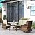 Outsunny 4 Piece PE Rattan Outdoor Patio Furniture Set, Wicker Conversation Set with 2 Swivel Rocking Chairs, 2-Tier Glass Table and Loveseat for Garden, Patio, Poolside, Cream White