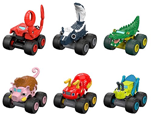 Fisher Price Blaze Mini Animal Trucks Collection - 6 Pack Bundle