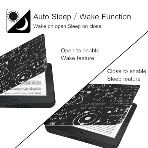 Image of MOCA Case for Kindle Paperwhite 12th Gen 7 inch (2024) & Kindle Colorsoft 7 inch (2025), Slim PU Leather Cover with Auto Wake /Sleep, Magnetic Closure, Lightweight (Formula)