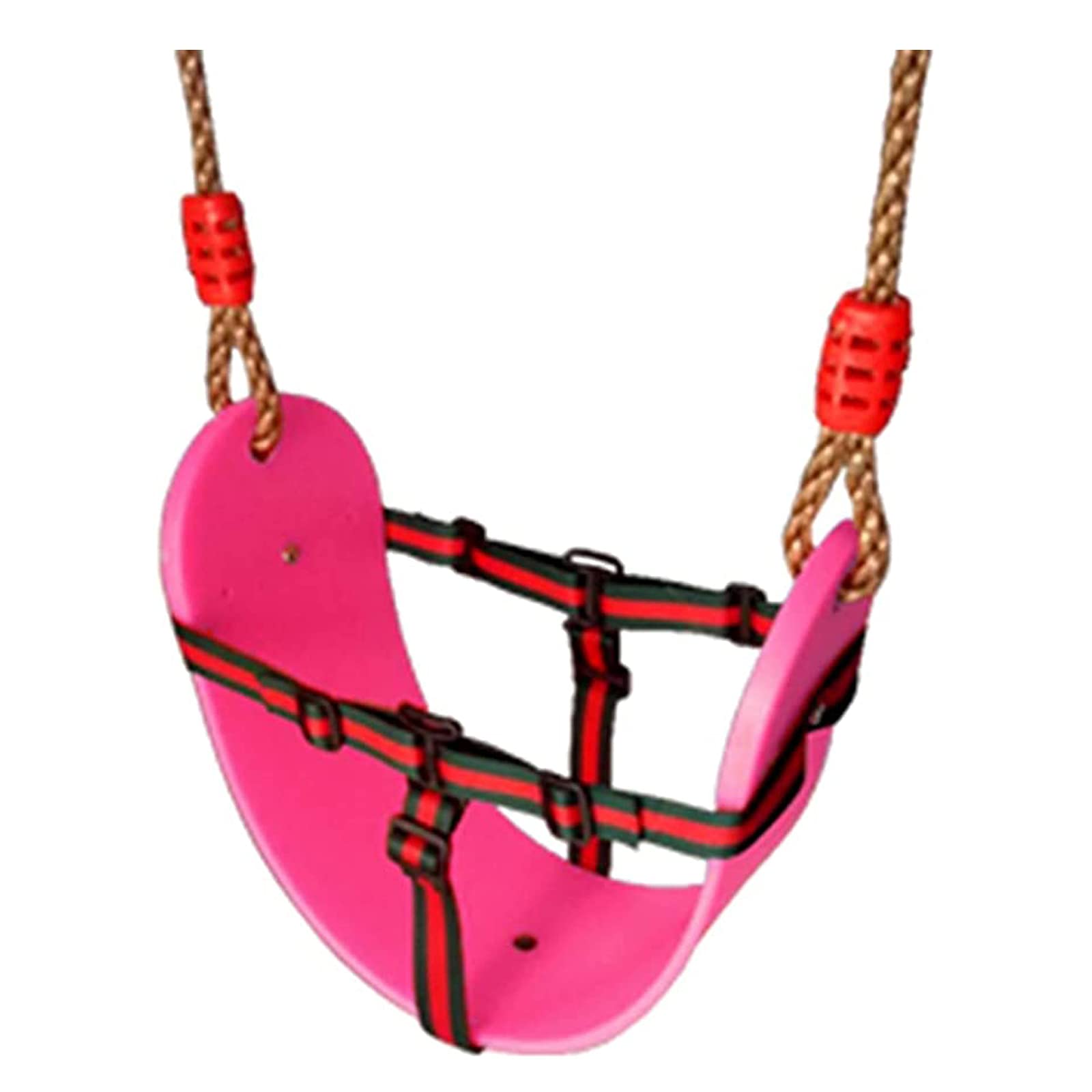 AAGAZA Swings Seats, Children's Outdoor Garden Soft Swing Indoor Kindergarten Game Toy, Quick Installation Load-Bearing 150kg, 66.5x14cm/2236 (Color : Rosa, Size : Style 1)