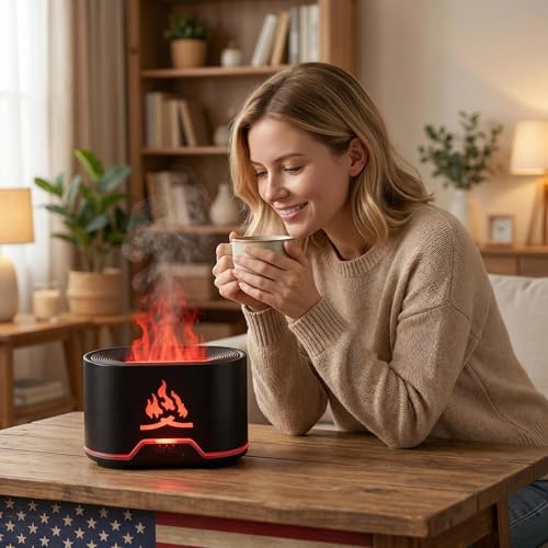 Difusor USB multifuncional de aromas con humidificador ultrasónico miniatura 4