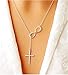 Meolin Simple Fashion Plated Alloy Cross Lucky 8 Wedding Necklace