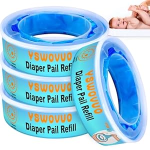 YSWOVUO 4 Stück Windeleimer Nachfüllkassetten