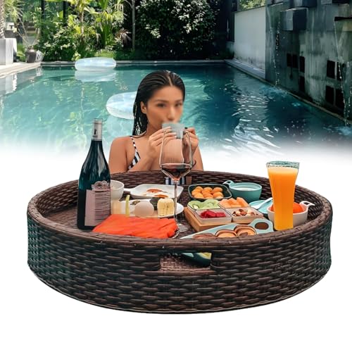 TIANTOO Schwimmendes Tablett Für Schwimmbäder (60/80 cm),...