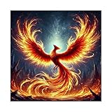 Rise Again-Phoenix-Poster, Leinwand-Poster, Schlafzimmer, 