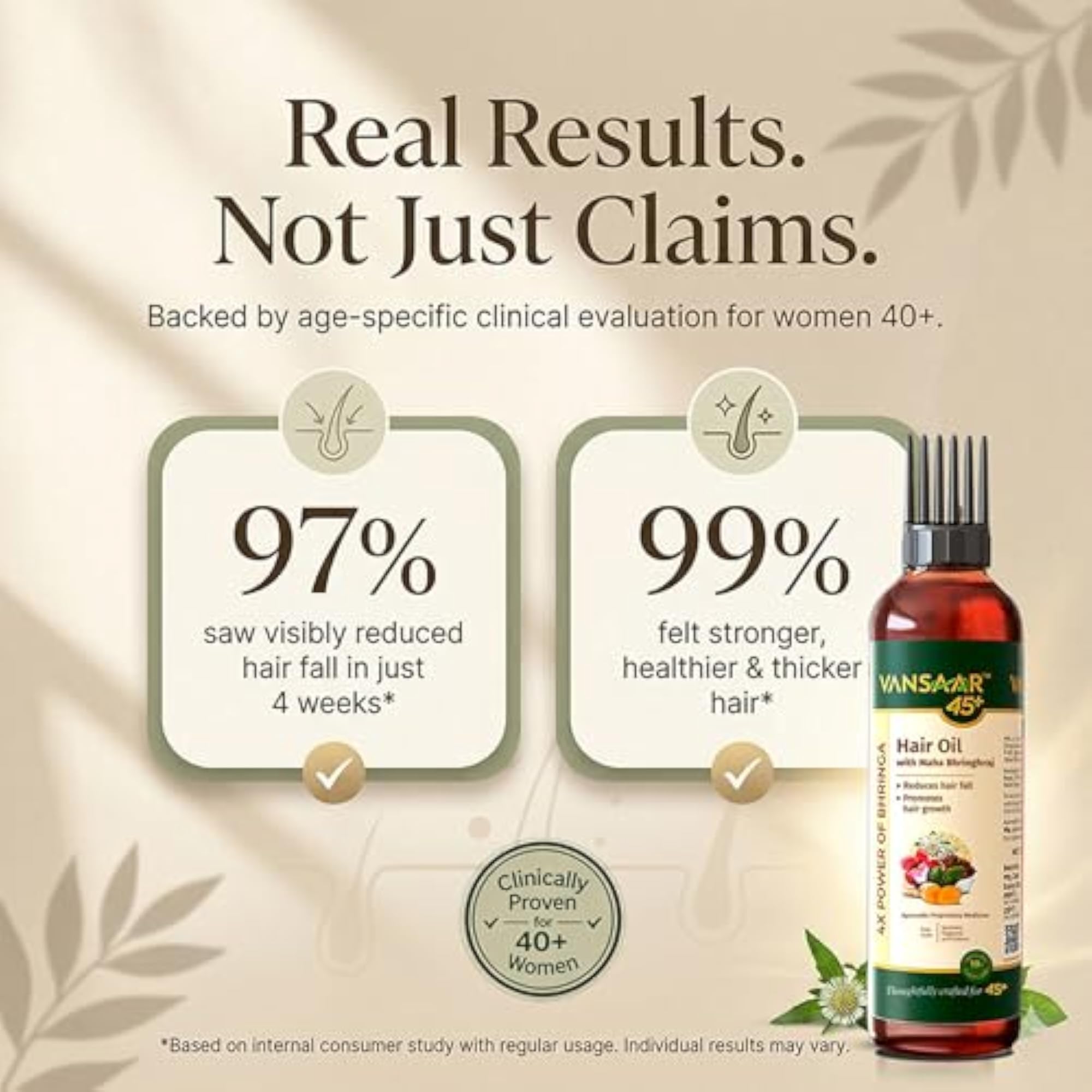 45+ Ayurvedic Hair Oil with Maha Bhringhraj