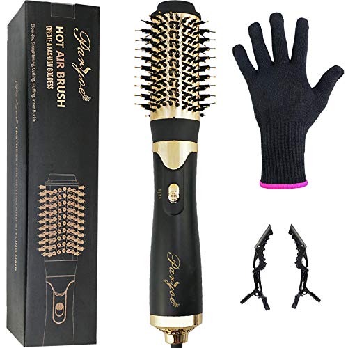 Hot Air Brush, Paryoe Multifunctional Blow Dryer Brush Hair Dryer Volumizer Styler, 110V