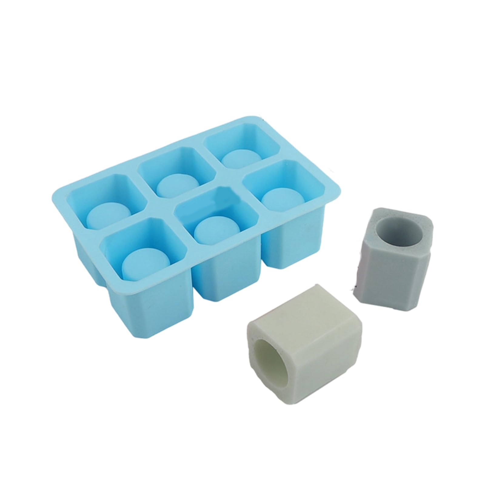 APGLSXY Sturdy Silicone Ice Cup Maker with Hollow Design Homebrewed Ice Cup Set for Unique Beverage Presentation Season Drink Accessories