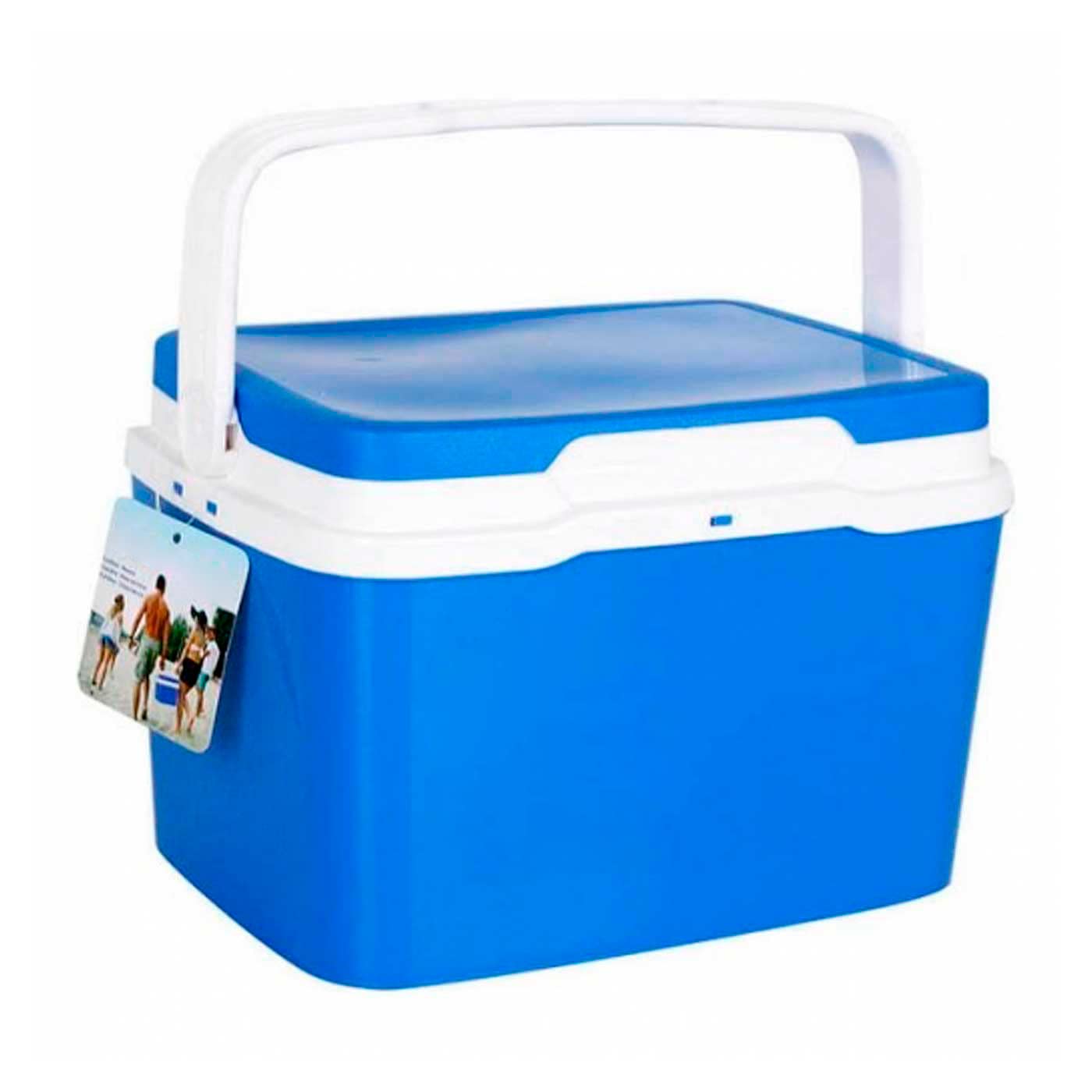 AC - Nevera portatil con asa, Fabricado en Polipropileno Resistente, Ideal para Playa o acampadas, Porta Alimentos.