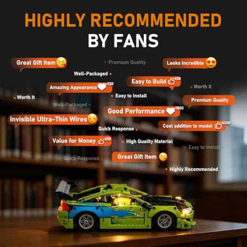 Image of LIGHTAILING Led Light Compatible with Lego-42229 Fast and Furious Mitsubishi Eclipse Car - Easy Install, Hidden Wiring, Home Decor & Gift-Ready (Model Not Included)
