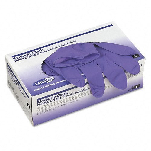 Halyard Health Professional : Disposable Nitrile Exam Gloves, Large, Purple, 100 per Box -:- Sold as 2 Packs of - 100 - / - Total of 200 Each