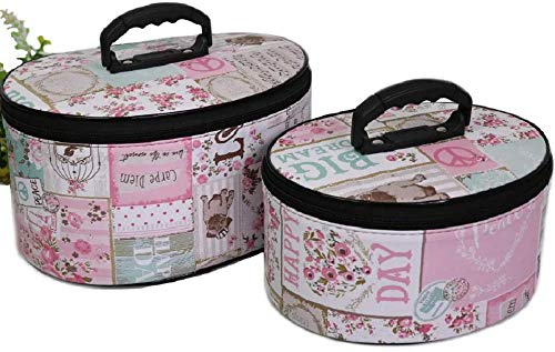 Kit 2 frasqueira Necessaire feminina, porta maquiagem, objetos, Presente dia das mães