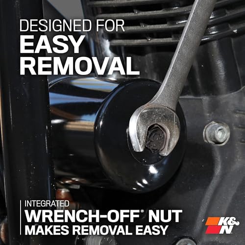 K&N Powersports Ölfilter - Patrone 75x94mm kompatibel mit Harley Davidson (KN-170), 16, Rot