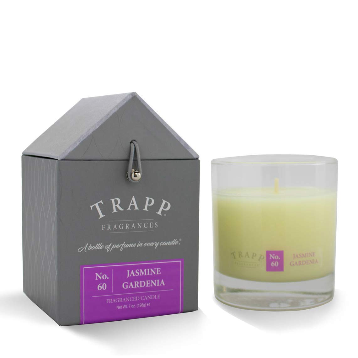 Trapp Signature Home Collection No. 60 Jasmine Gardenia Poured Scented Candle, 7-Ounce - 1