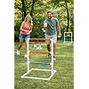 Premium Da Ladder Ball Set, Outdoor Lawn Toss with Real Golf Ball Bolas, PVC Frame, Carrying Bag, Red White and Blue, Made in USA