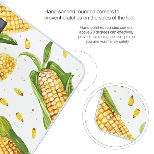 Báscula digital para baño con diseño Cartoon Corn 400 lb miniatura 4