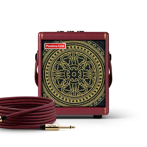 Positive Grid Spark Mini Vai Special Edition 10-Watt Portable Smart Guitar Amp and Bluetooth Speaker – Designed by Steve Vai