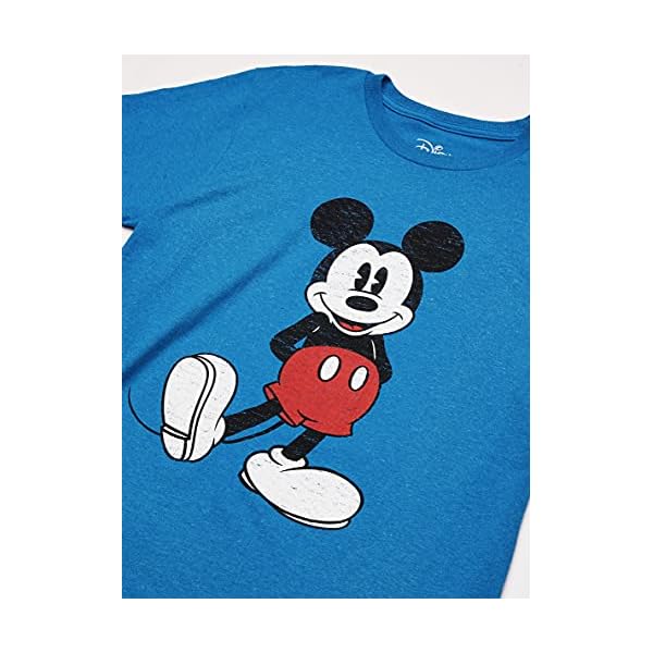 Disney Men's Full Size Mickey Mouse Distressed Look T-Shirt - Image 3