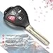VOFONO Fits for Car Key Fob Keyless Entry Remote Control Replacement Toyota Corolla 2010-2013 (some) with G Chip GQ4-29T 2PC