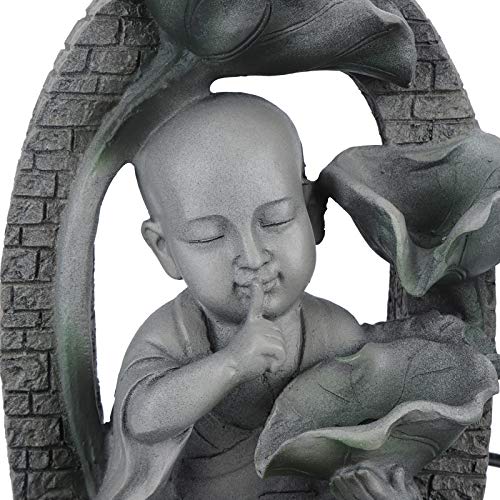 Fonte de Cachoeira de Mesa Buda, Decoração Interior Relaxante para Meditação Fengshui, Kit Cachoeira