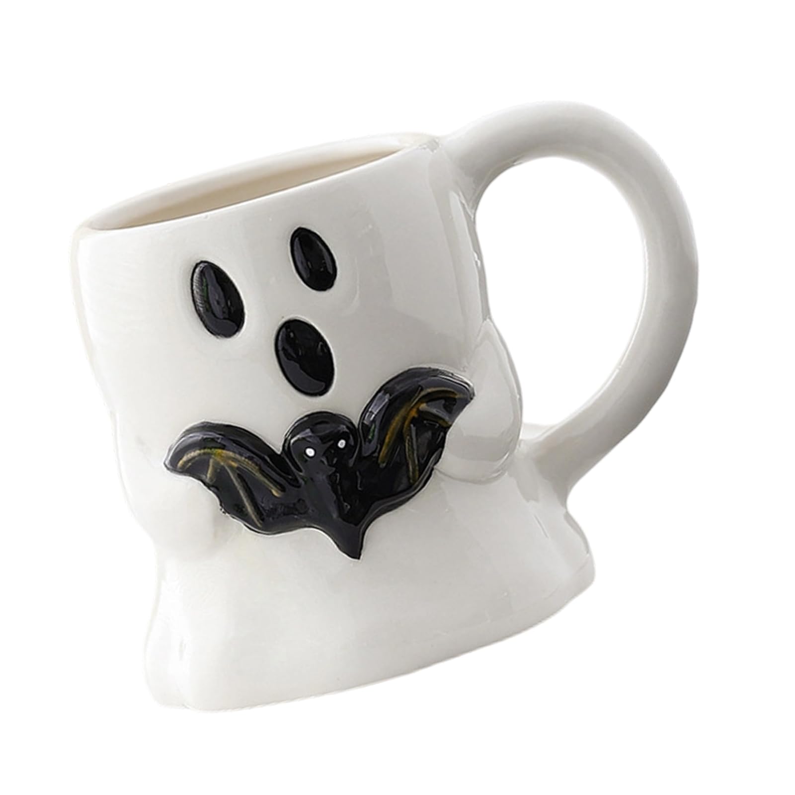 Nucelit Ghoul Halloween Porcelain Teas Cup Capacity Ceramic Mugs for Daily Festive Ghoul Design Mugs