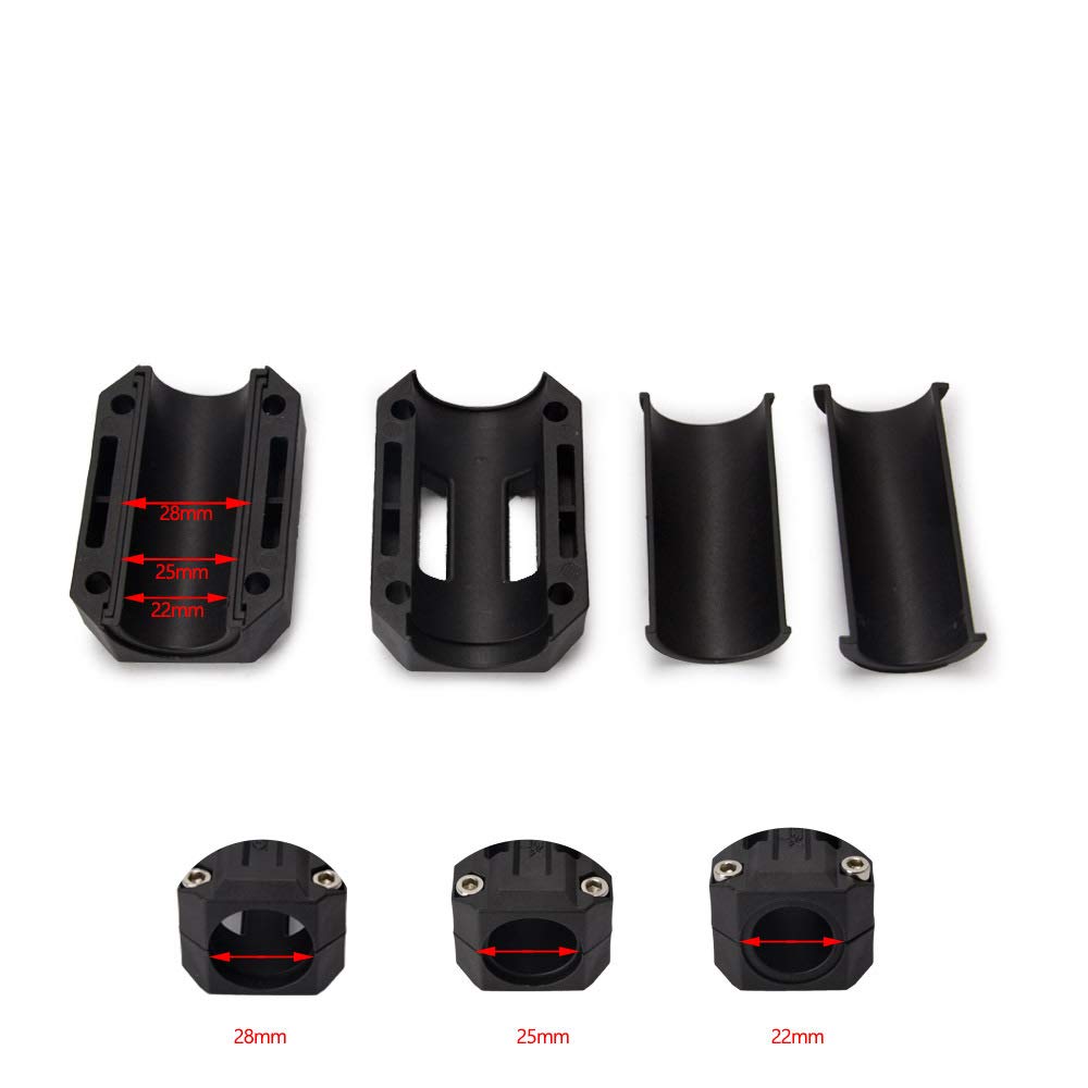 Paraurti per Moto, 2 Paia di Protezione del Blocco Paraurti della Protezione del Motore del Motociclo del Nylon Decor 22/25/28mm Adatto per R1200GS R1150GS