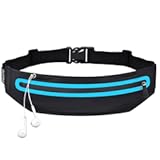 Running Belt Fanny Pack&comma; Running Waist Pack for Women & Men USA Patented Hands-Free Reflective Runner Pouch Belt Fitness Workout Bag No-Bounce Adjustable Sport Travel Fanny Pack Cell