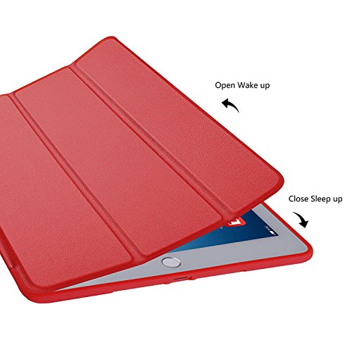 Image of DuraSafe Cases iPad PRO 10.5 Inch 2017 Air 10.5 3rd Generation 2019 [ Air 3 ] MQF12HN /A MQEY2HN /A MQF22HN /A MQF02HN /A Protective Durable Shock Proof Supportive Magnetic Dual Angle Stand Cover - Red