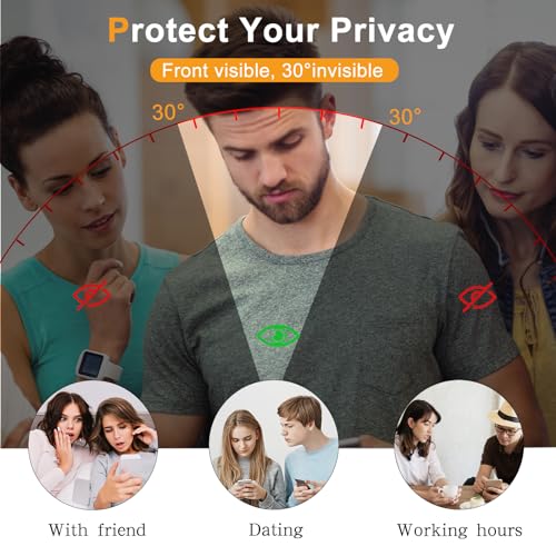 Privacy Beschermfolie + camerabescherming, compatibel met Samsung Galaxy S24 5G, pantserbescherming, glas, anti-spy folie, 2 + 2 stuks, 9H hardheid, anti-sprookfolie, inkijkwerende folie voor - Afbeelding 4