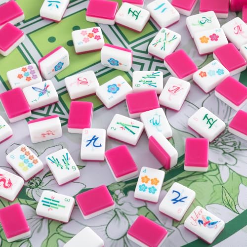 Set Completo de Mahjong Americano con Fichas Acrílicas miniatura 6
