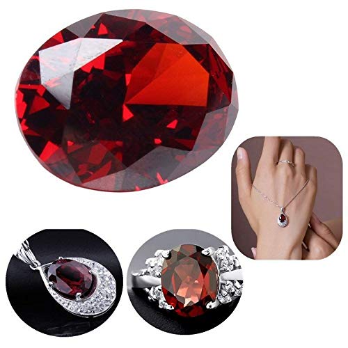 Rubis rouge sang 13,89 ct non chauffé 12 x 16 mm diamant ovale VVS, 0, Zircone, Rubis rouge