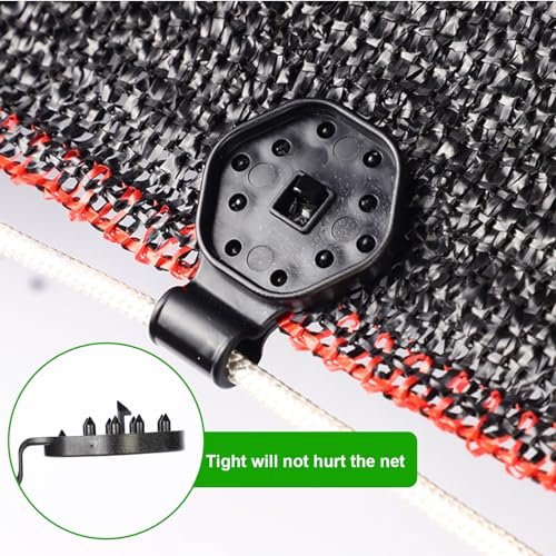 Clips de tela de sombra con agarre de bloqueo resistente e impermeable para protección exterior 3