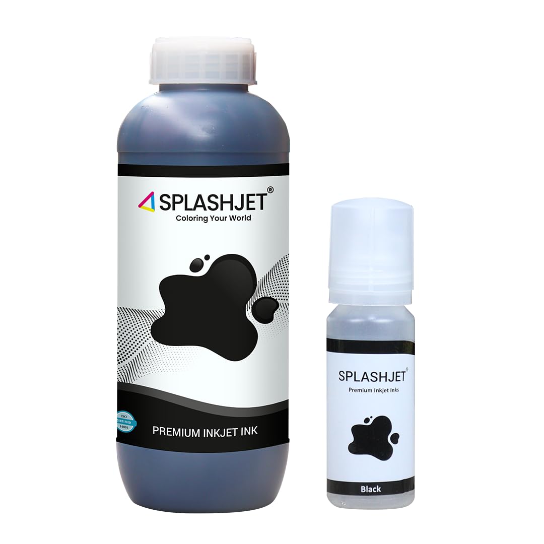 Splashjet 057 Compatible Refill Ink for Epson L8050, L18050 Printer - Compatible Ink Bottle for Epson 057 Ink Code for Epson Inktank Printer (1Kg x Black) - 503833 (B0CM5X2H8Q) Amazon Price History, Amazon Price Tracker
