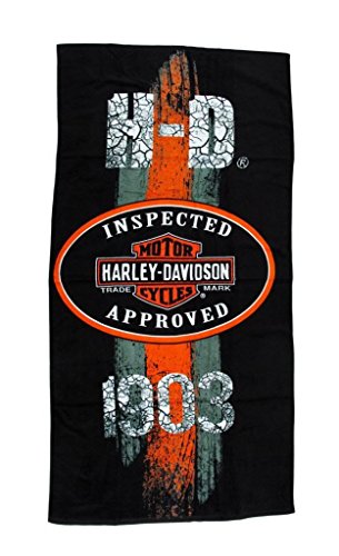 Harley-Davidson 1903 Vintage Road Sign Beach Towel 30 in. X 60 in.
