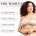 Leading Lady Marlene Front-Closure Wireless Leisure Bra - Comfortable Plus Size Bras For Women (Beige)