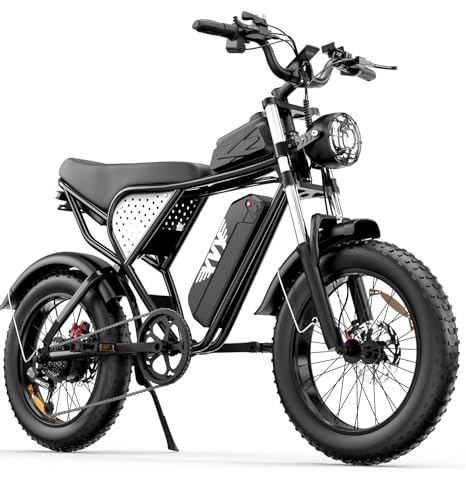 YVY Adult Electric Bike 1500W Peak Motor, 30 MPH Speed, 48V 15.6AH Removable Battery, 70 Miles Range, UL 2849 Certified, Dual Suspension, 20' Fat Tires E-Bike