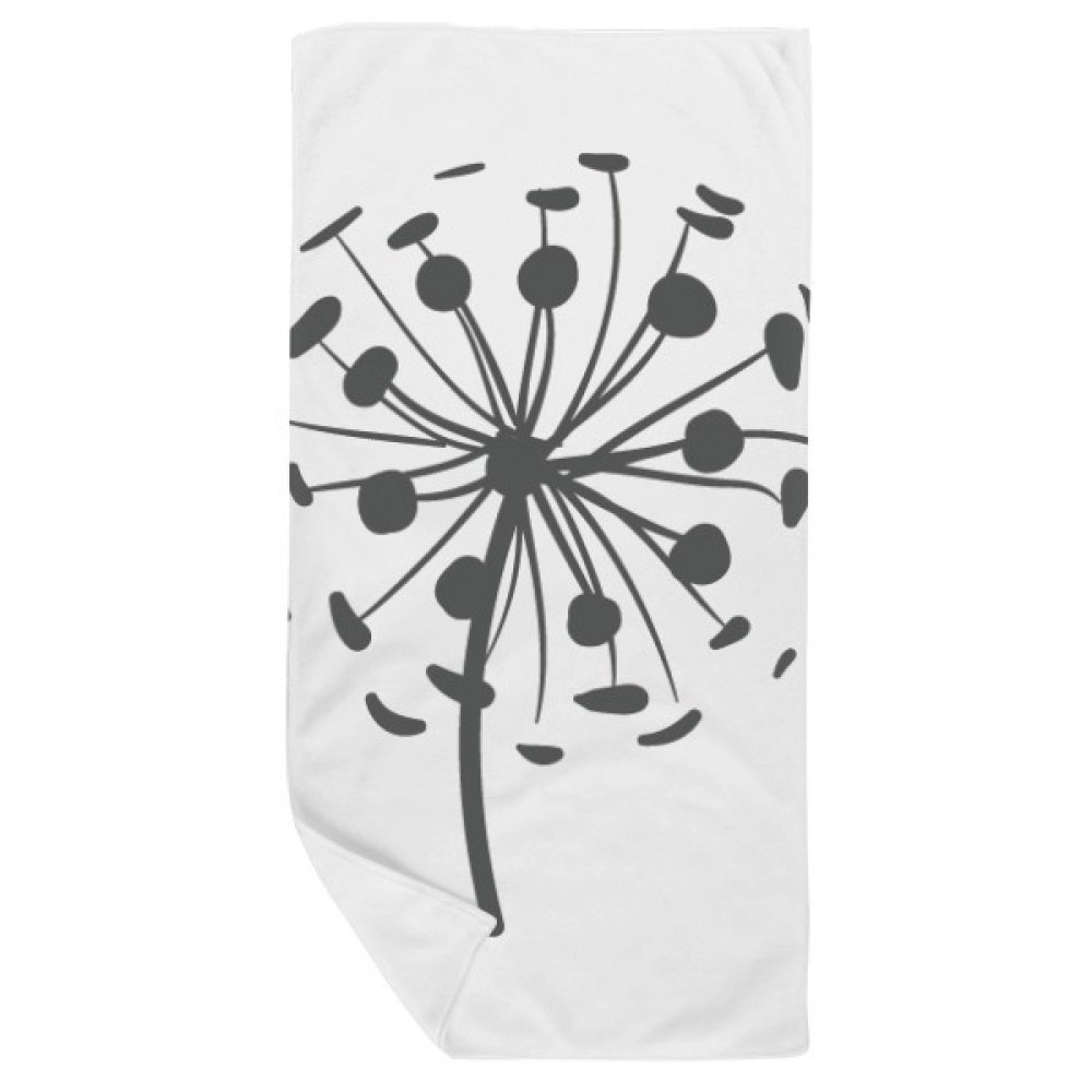 Fleurs de pissenlit serviette de bain 35x70cm multicolore gant de toilette absorbant