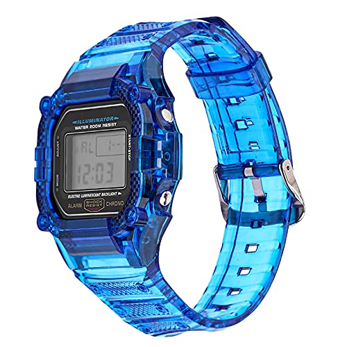 Rp`u G-SHOCK oh TPU S13F   JVI ohXgbv ɑΉ DW-5000 GW-M5610 M5630 GLX-5600đ̃f (Trn light blue-silver buckle, fo