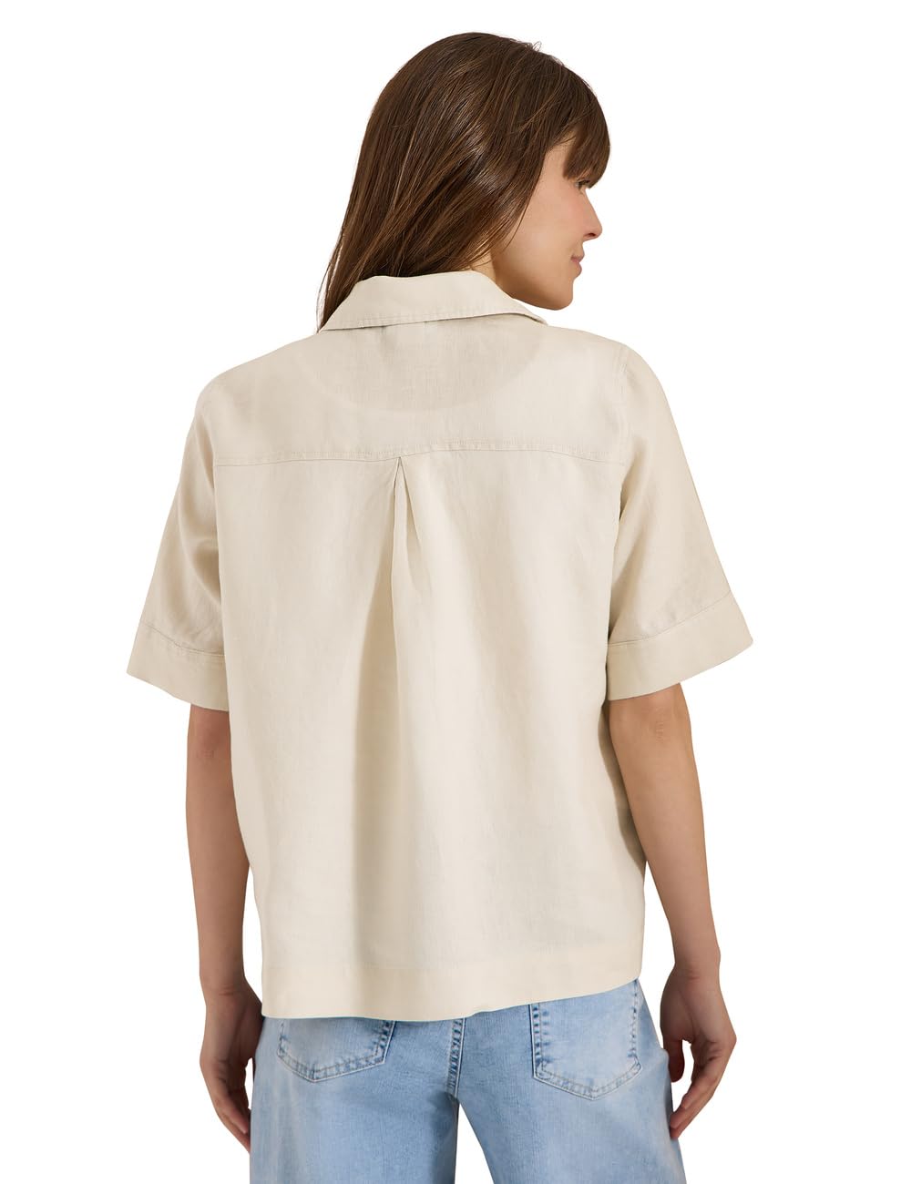 Cecil Kurzarm Bluse aus reinem Leinen