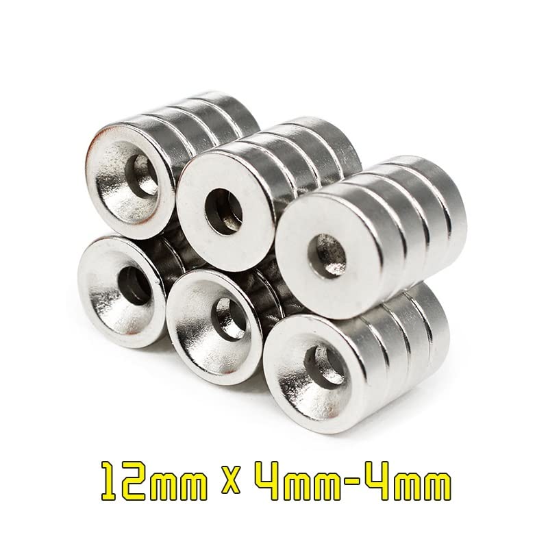 10/20/30/50/100/150PCS 12x4-4 Round Search 12 * 4 Hole 4mm Countersunk Neodymium Permanent 12x4-4mm 12 * 4-4 Magnets(30PCS)