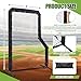 Seenelling 7 x 5 ft Baseball L Screen with Protection Cover Portable Double Net Softball Pitcher Safety Protective Screen for Batting Cage & on Field Use